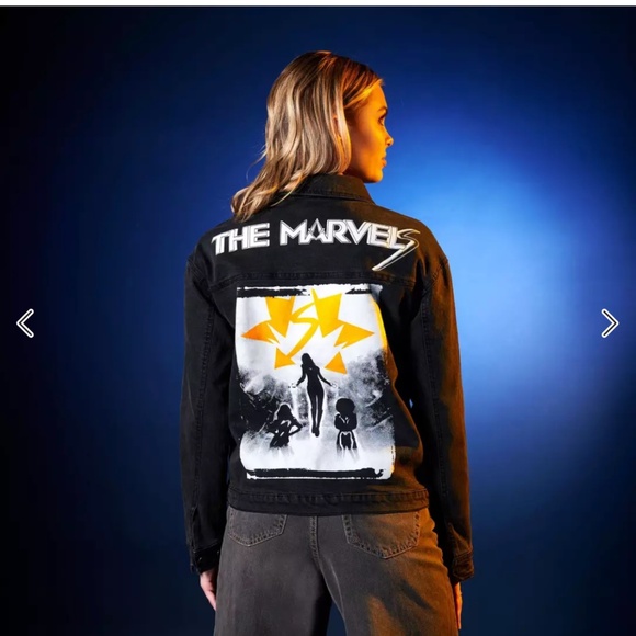 Marvel Sweaters - NWT Disney Parks Women's The Marvel Denim Jacket 2XL